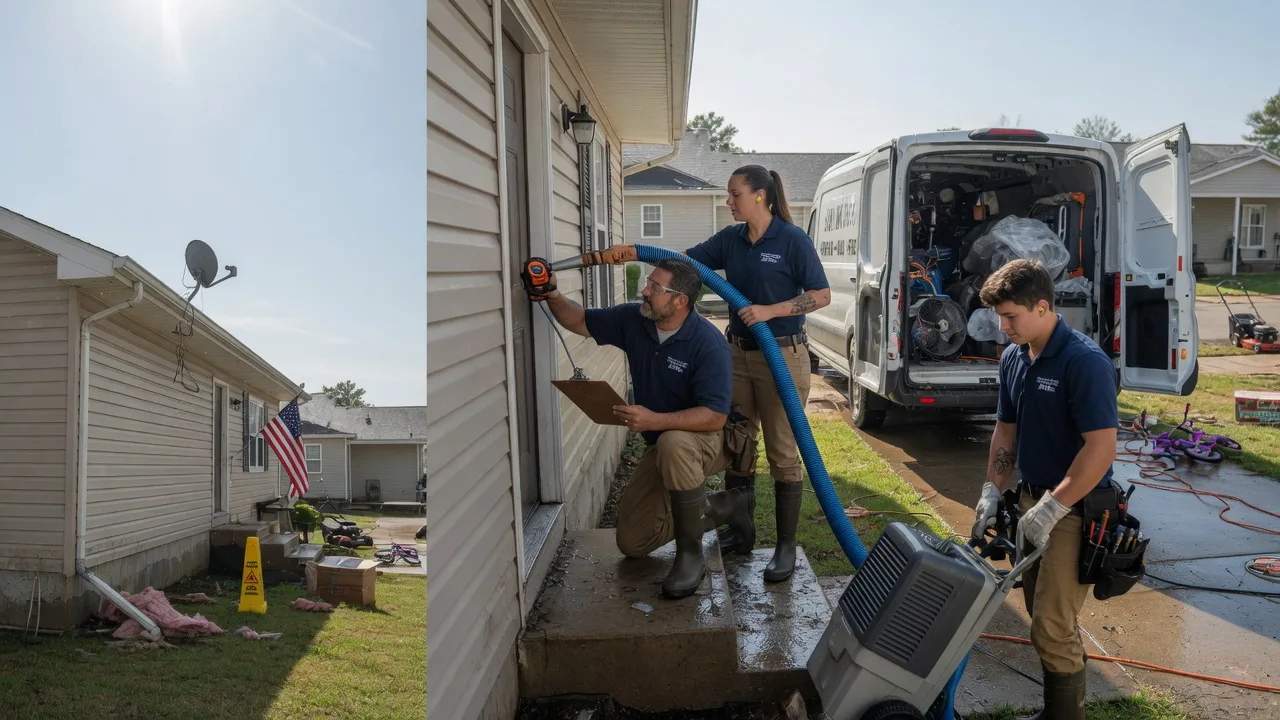 Ceiling Water Damage Restoration in Gentryville, IN near me